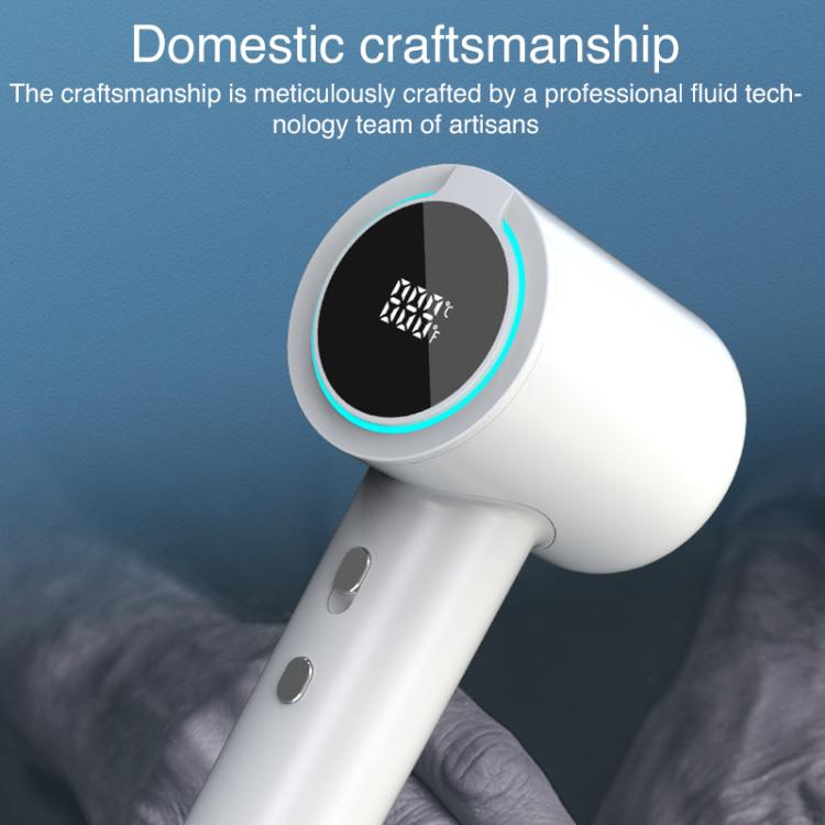 WG-F02 LED Digital Display High Speed Negative Ion Hair Dryer, UK Plug(White) - free shipping - PMC TechLife - Order now!