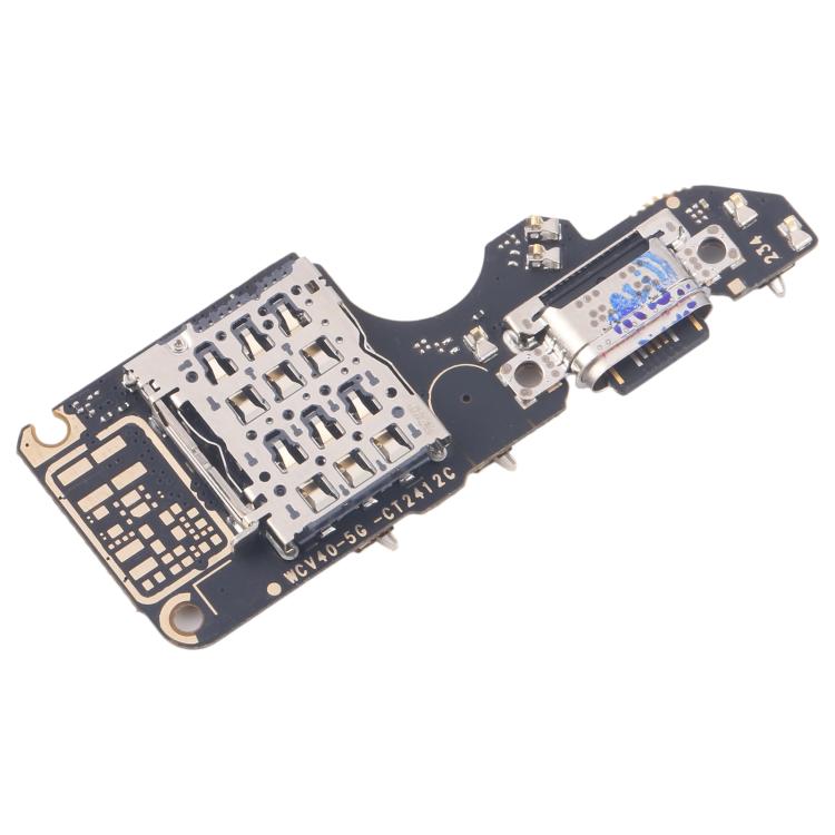 For vivo V40 Pro 5G V2347 Charging Port Board With SIM Card Holder Socket, Not Supporting Fast Charging - free shipping - PMC TechLife - Order now!