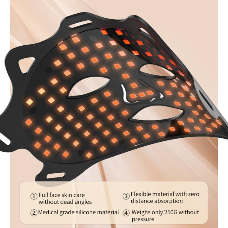 WG-SP-1103 LED Colorful Photon Rejuvenation Mask Facial Beauty Instrument, Regular, Plug:UK Plug(Black) - free shipping - PMC TechLife - Order now!