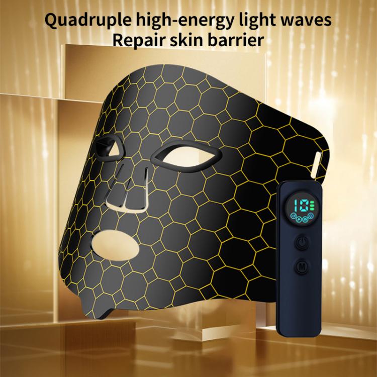 WG-B-M03 Vibration Massage Photon Mask Photon Rejuvenation Facial Beauty Device, US Plug(Black) - free shipping - PMC TechLife - Order now!