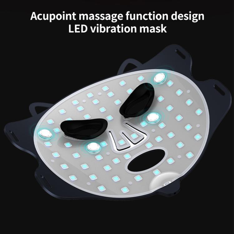 WG-B-M03 Vibration Massage Photon Mask Photon Rejuvenation Facial Beauty Device, UK Plug(Black) - free shipping - PMC TechLife - Order now!
