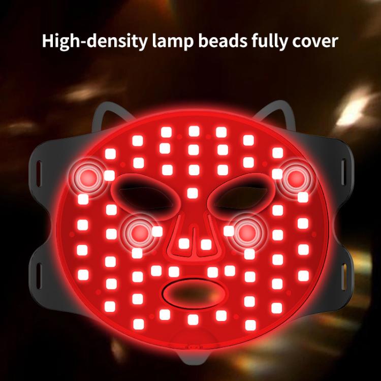 WG-B-M03 Vibration Massage Photon Mask Photon Rejuvenation Facial Beauty Device, EU Plug(Black) - free shipping - PMC TechLife - Order now!