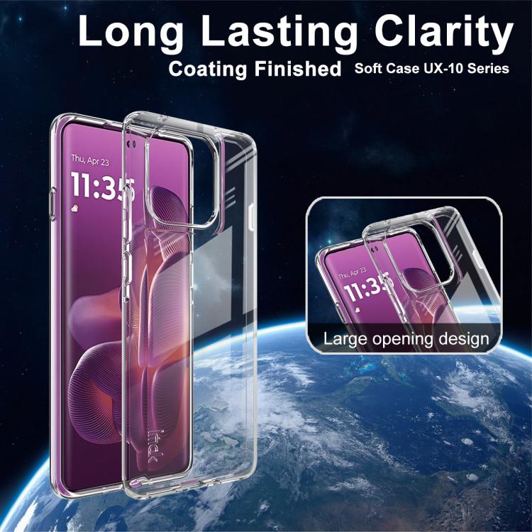 For Motorola Edge 60 Pro imak UX-10 Series Transparent Shockproof TPU Phone Case(Transparent) - free shipping - PMC TechLife - Order now!