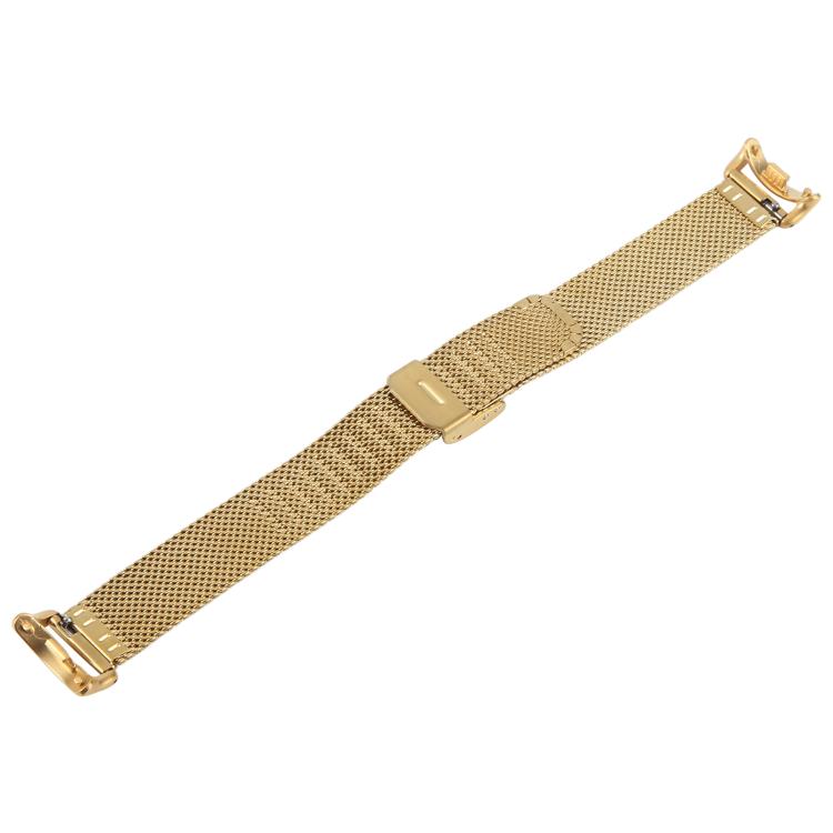 For Xiaomi Smart Band 9 / 8 Integrated Buckle Embossed Milanese Metal Watch Band(Gold) - free shipping - PMC TechLife - Order now!
