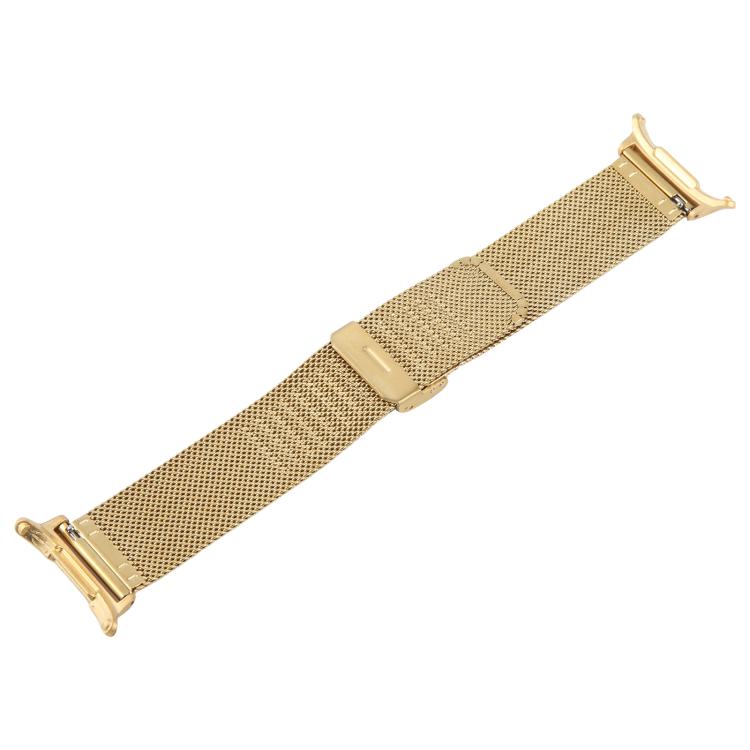 For Samsung Galaxy Watch Ultra 47mm Integrated Buckle Embossed Milanese Metal Watch Band(Gold) - free shipping - PMC TechLife - Order now!