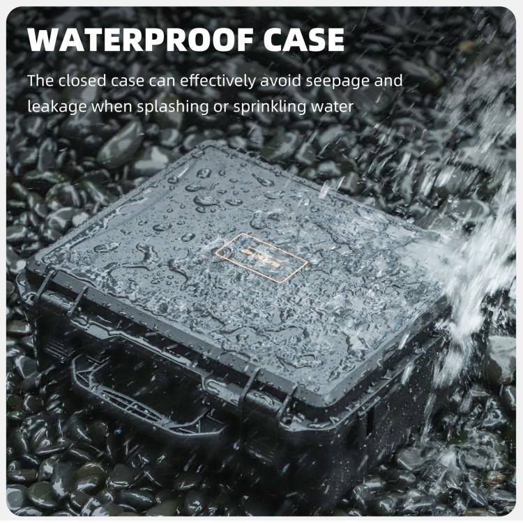For DJI Mavic 4 Pro Sunnylife Safety Carrying Case Hard Travel Case Large Capacity Waterproof Shock-proof Box(Black) - free shipping - PMC TechLife - Order now!
