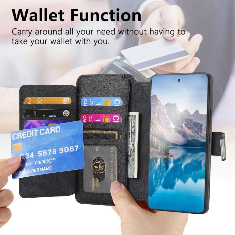 For Honor 400 Global 156.5mm CaseNeo MagSafe RFID Anti-theft Zipper Wallet Retro Leather Phone Case(Black) - free shipping - PMC TechLife - Order now!