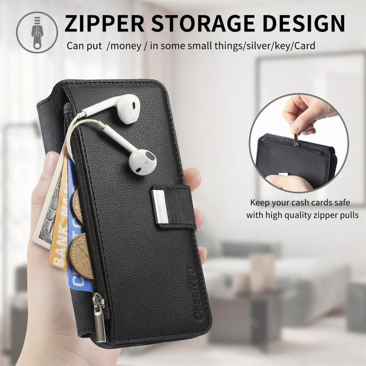 For Honor 400 Global 156.5mm CaseNeo MagSafe RFID Anti-theft Zipper Wallet Retro Leather Phone Case(Black) - free shipping - PMC TechLife - Order now!