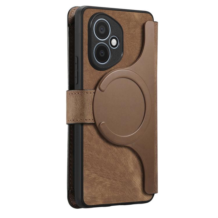 For Honor 400 Global 156.5mm CaseNeo MagSafe RFID Anti-theft Zipper Wallet Retro Leather Phone Case(Brown) - free shipping - PMC TechLife - Order now!