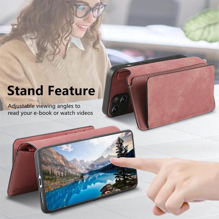For Honor 400 Global 156.5mm CaseNeo MagSafe RFID Anti-theft Zipper Wallet Retro Leather Phone Case(Pink) - free shipping - PMC TechLife - Order now!
