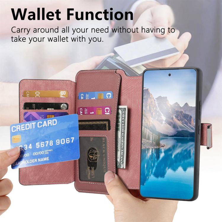 For Honor 400 Global 156.5mm CaseNeo MagSafe RFID Anti-theft Zipper Wallet Retro Leather Phone Case(Pink) - free shipping - PMC TechLife - Order now!