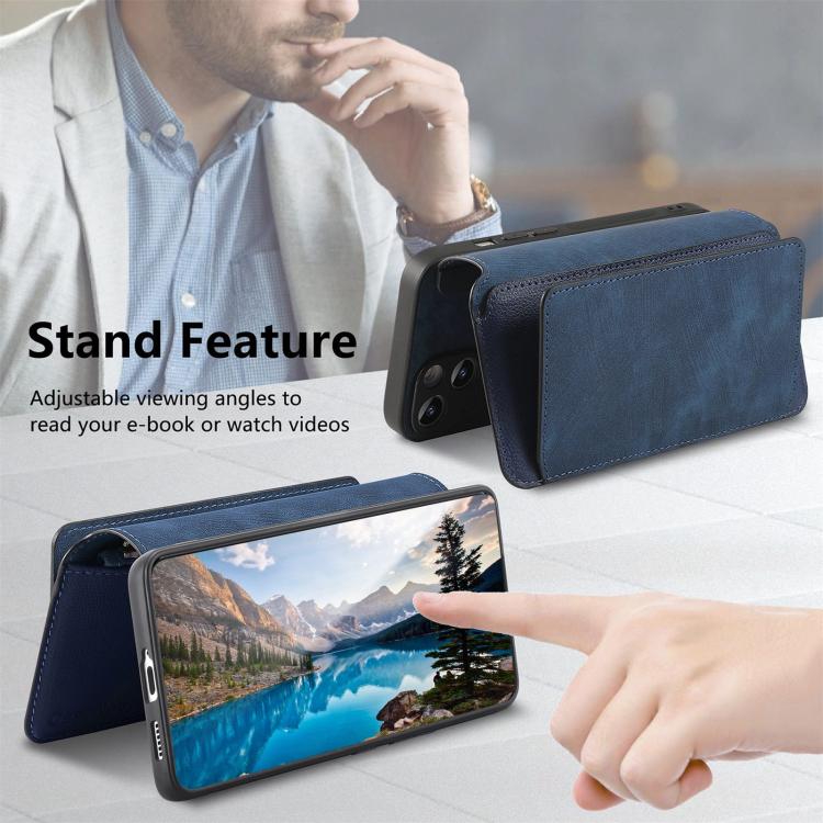 For Honor 400 Pro Global 160.8mm CaseNeo MagSafe RFID Anti-theft Zipper Wallet Retro Leather Phone Case(Blue) - free shipping - PMC TechLife - Order now!