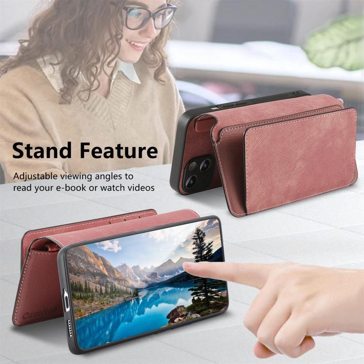 For Honor 400 Pro Global 160.8mm CaseNeo MagSafe RFID Anti-theft Zipper Wallet Retro Leather Phone Case(Pink) - free shipping - PMC TechLife - Order now!