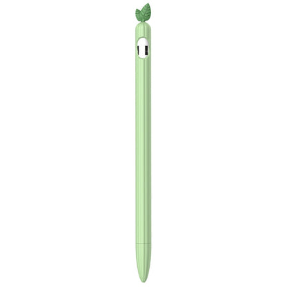 For Apple Pencil 1 Contrasting Color Mint Leaf Silicone Non-slip Protective Cover(Green) - Pencil Accessories by PMC Jewellery | Online Shopping South Africa | PMC Jewellery | Buy Now Pay Later Mobicred