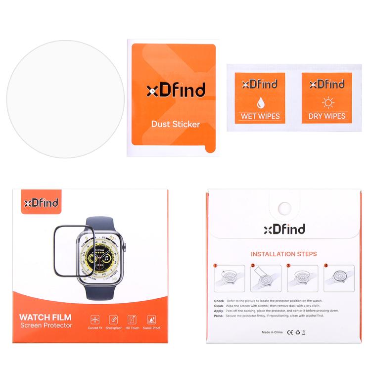 For Garmin Venu 2s 5pcs xDfind Soft Hydrogel Film Full Cover Front Protector - free shipping - PMC TechLife - Order now!