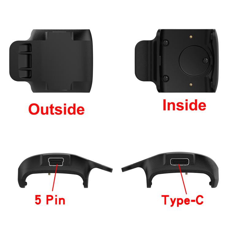 For Garmin Barklimiter Deluxe / Delta Deluxe Portable Dual Ports Pet Dog Bark Collar Tracker Charging Adapter(Black) - Charger by PMC TechLife | Online Shopping South Africa | PMC TechLife | Buy Now Pay Later Mobicred
