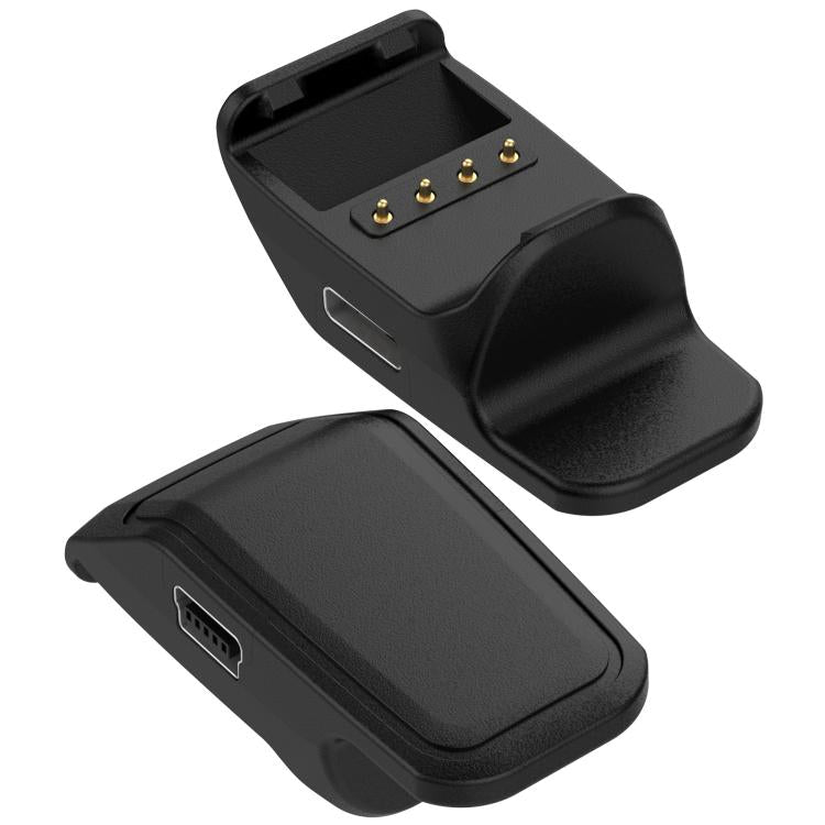 For Garmin PT10 / TB10 / TT15 Mini / T5 mini Portable Dual Ports Pet Dog Bark Collar Tracker Charging Adapter(Black) - Charger by PMC TechLife | Online Shopping South Africa | PMC TechLife | Buy Now Pay Later Mobicred