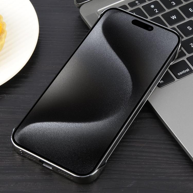 For iPhone 15 Pro Electroplating Frameless Frosted Anti-Glare PC MagSafe Phone Case(Titanium Gray) - free shipping - PMC TechLife - Order now!
