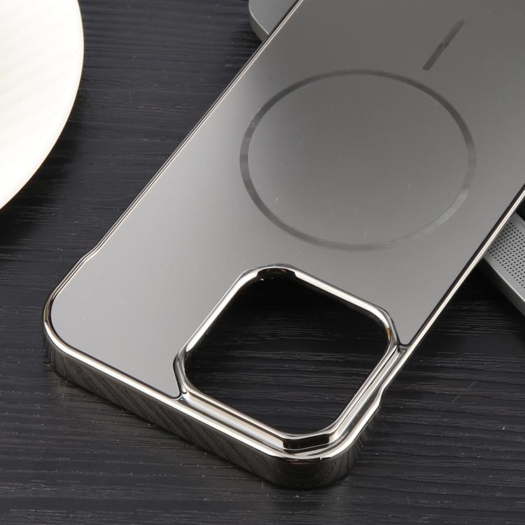 For iPhone 15 Pro Electroplating Frameless Frosted Anti-Glare PC MagSafe Phone Case(Titanium Gray) - free shipping - PMC TechLife - Order now!