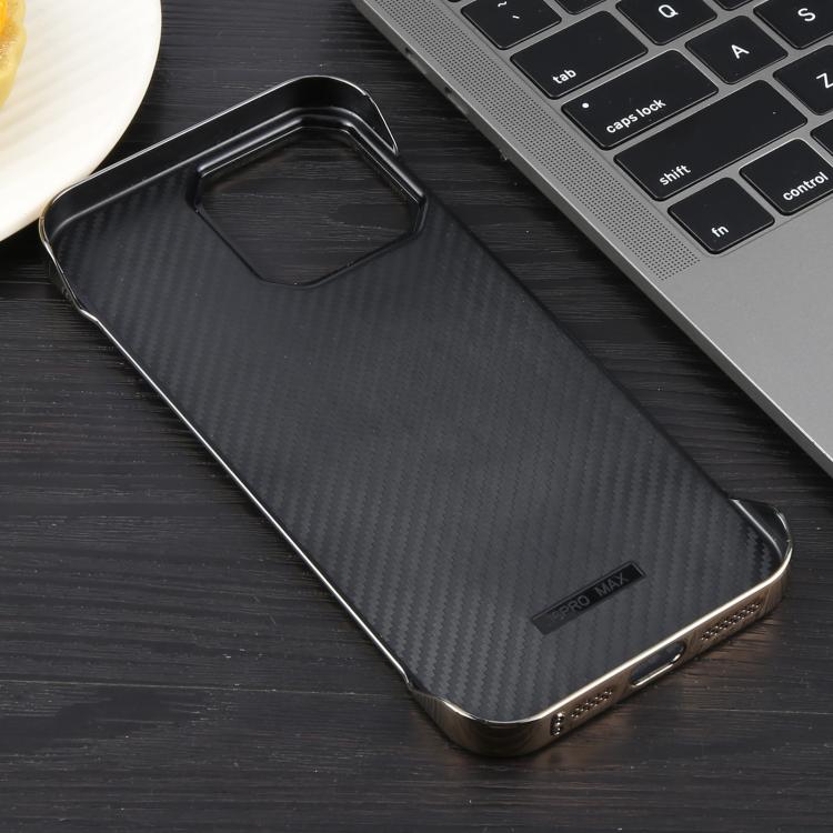 For iPhone 14 / 13 Electroplating Frameless Frosted Anti-Glare PC MagSafe Phone Case(Desert Gold) - free shipping - PMC TechLife - Order now!