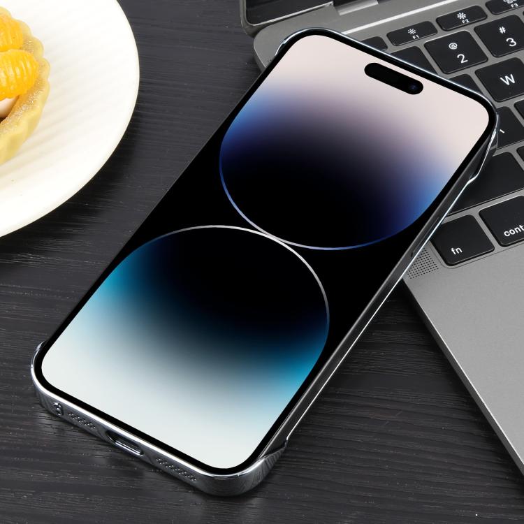 For iPhone 14 Pro Electroplating Frameless Frosted Anti-Glare PC MagSafe Phone Case(Silver White) - free shipping - PMC TechLife - Order now!