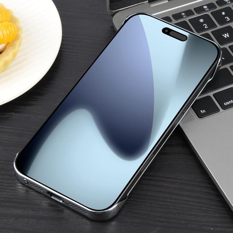 For iPhone 17 Pro Electroplating Frameless Frosted Anti-Glare PC MagSafe Phone Case(Silver White) - free shipping - PMC TechLife - Order now!