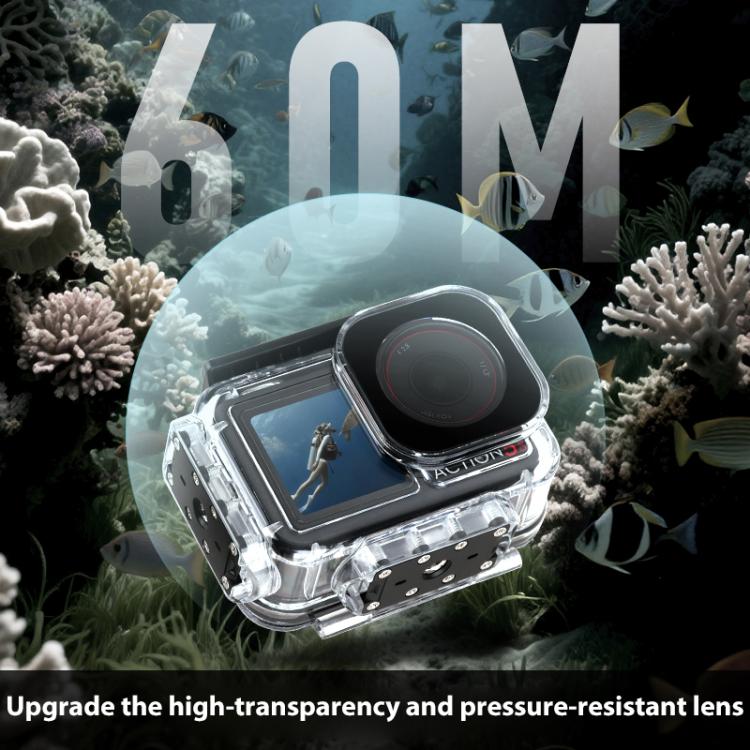 For DJI Osmo Action 5 Pro Magnetic 60m Waterproof Case Diving Case + Gift Kit - free shipping - PMC TechLife - Order now!