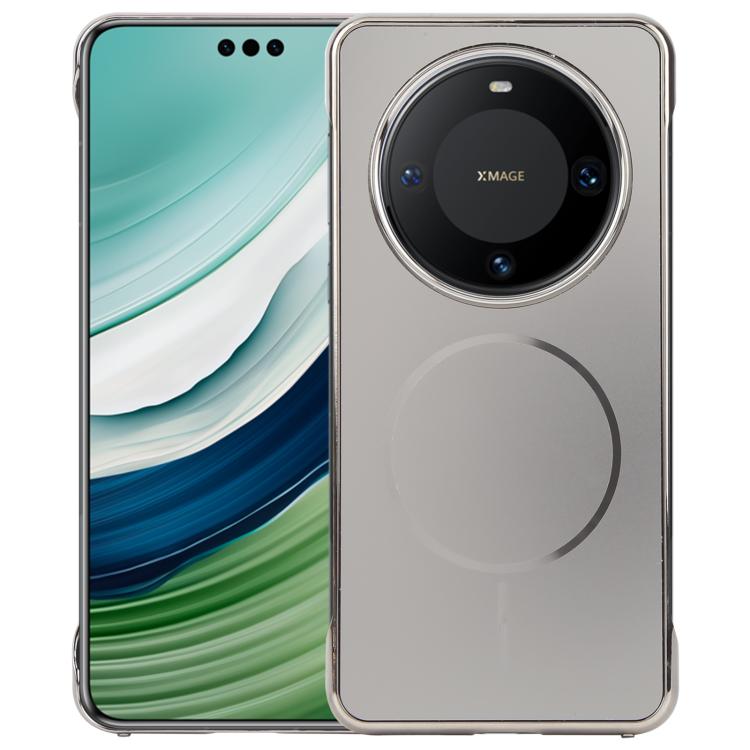For Huawei Mate 60 Pro Electroplating Frameless Frosted Anti-Glare PC MagSafe Phone Case(Titanium Gray) - free shipping - PMC TechLife - Order now!