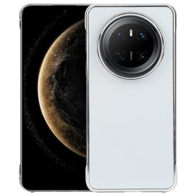 For Huawei Mate 70 Electroplating Frameless Frosted Anti-Glare PC MagSafe Phone Case(Silver White) - free shipping - PMC TechLife - Order now!