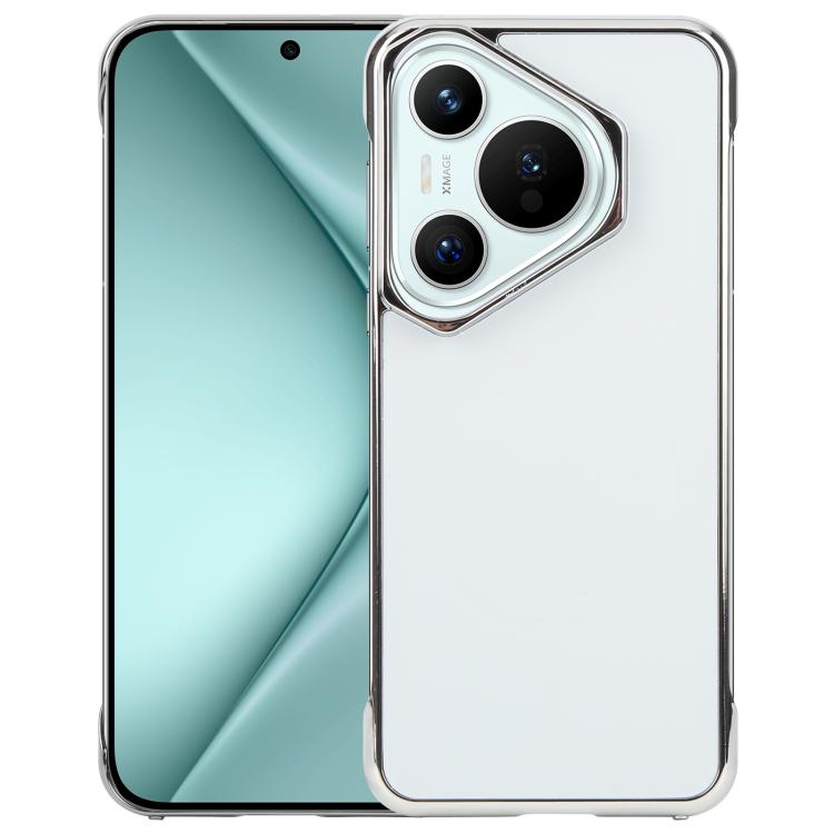 For Huawei Pura 70 Electroplating Frameless Frosted Anti-Glare PC MagSafe Phone Case(Silver White) - free shipping - PMC TechLife - Order now!