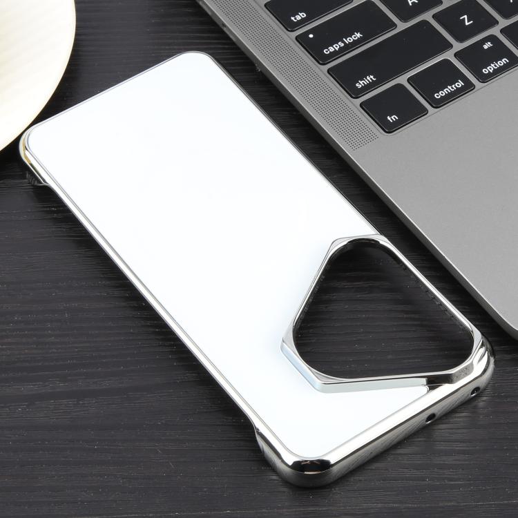 For Huawei Pura 70 Electroplating Frameless Frosted Anti-Glare PC MagSafe Phone Case(Silver White) - free shipping - PMC TechLife - Order now!