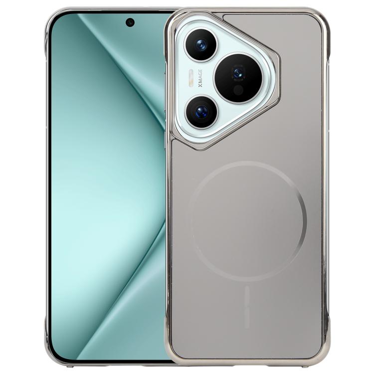 For Huawei Pura 70 Electroplating Frameless Frosted Anti-Glare PC MagSafe Phone Case(Titanium Gray) - free shipping - PMC TechLife - Order now!