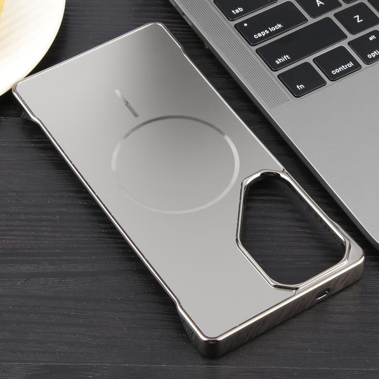 For Samsung Galaxy S22 Ultra 5G Electroplating Frameless Frosted Anti-Glare PC MagSafe Phone Case(Titanium Gray) - free shipping - PMC TechLife - Order now!