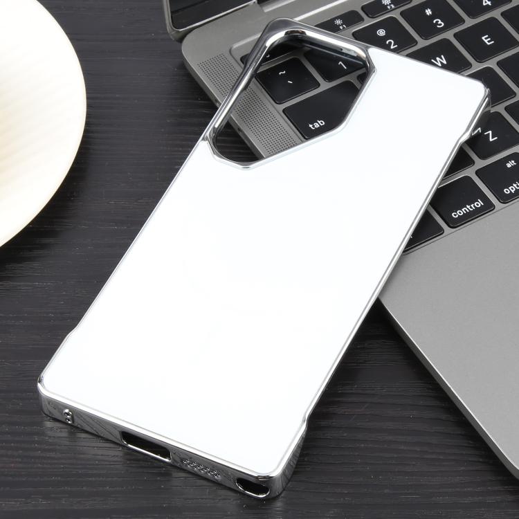 For Samsung Galaxy S23 Ultra 5G Electroplating Frameless Frosted Anti-Glare PC MagSafe Phone Case(Silver White) - free shipping - PMC TechLife - Order now!
