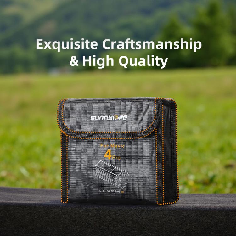 For DJI Mavic 4 Pro Sunnylife Battery Explosion-proof Safe Bag Protective Li-Po Safe Bag(For 1pc Battery) - free shipping - PMC TechLife - Order now!