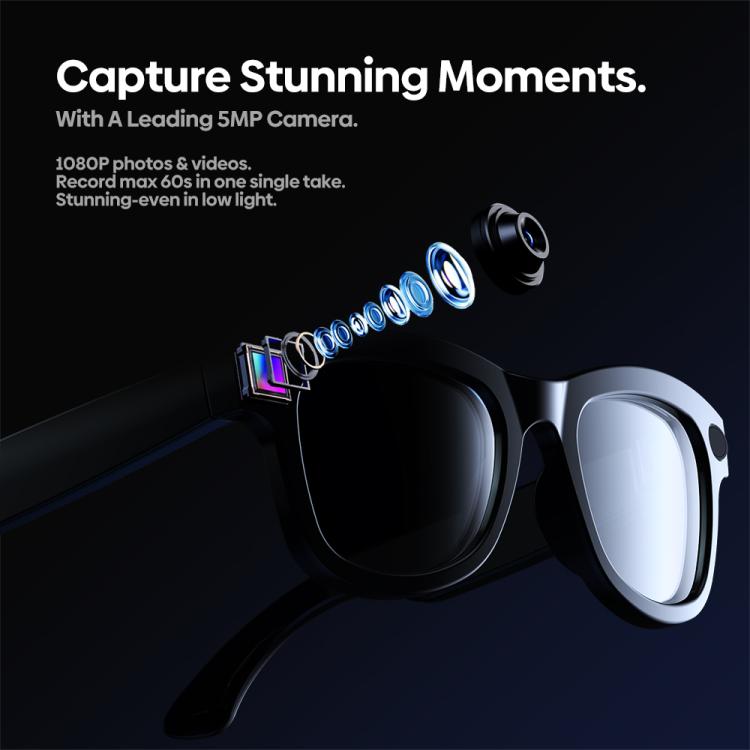 Zeblaze Eyewear AI Shooting Glasses Open-ear Audio AI Assistance(Sunglasses Lenses) - free shipping - PMC TechLife - Order now!