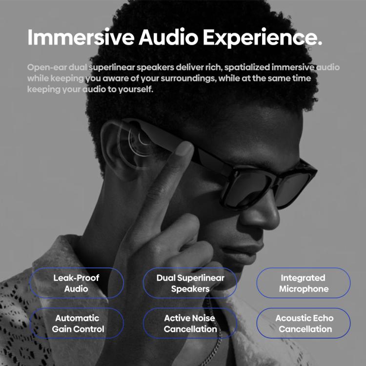 Zeblaze Eyewear AI Shooting Glasses Open-ear Audio AI Assistance(Transparent Lenses) - free shipping - PMC TechLife - Order now!