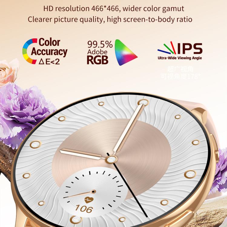 CY29 1.32 inch AMOLED Screen Female Smart Watch Supports COFIT APP(Gold Pink) - free shipping - PMC TechLife - Order now!
