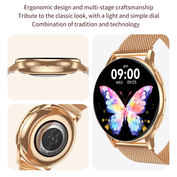 CY29 1.32 inch AMOLED Screen Female Smart Watch Supports COFIT APP(Gold Pink) - free shipping - PMC TechLife - Order now!