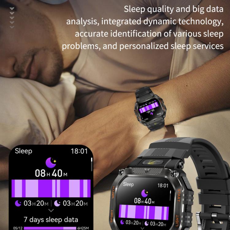 HT34 1.75 inch IPS Screen 3ATM Outdoor Sports BT Smart Watch(Black) - Smart Watches by PMC TechLife | Online Shopping South Africa | PMC TechLife | Buy Now Pay Later Mobicred