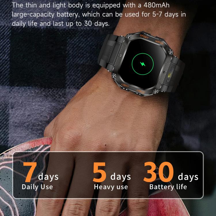 HT34 1.75 inch IPS Screen 3ATM Outdoor Sports BT Smart Watch(Blue) - Smart Watches by PMC TechLife | Online Shopping South Africa | PMC TechLife | Buy Now Pay Later Mobicred