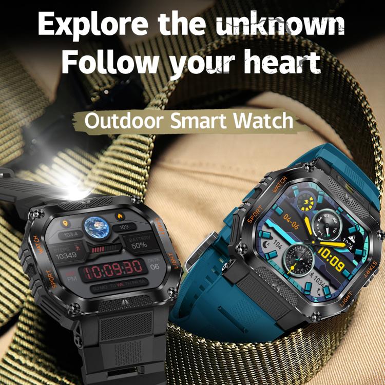 HT34 1.75 inch IPS Screen 3ATM Outdoor Sports BT Smart Watch(Blue) - Smart Watches by PMC TechLife | Online Shopping South Africa | PMC TechLife | Buy Now Pay Later Mobicred