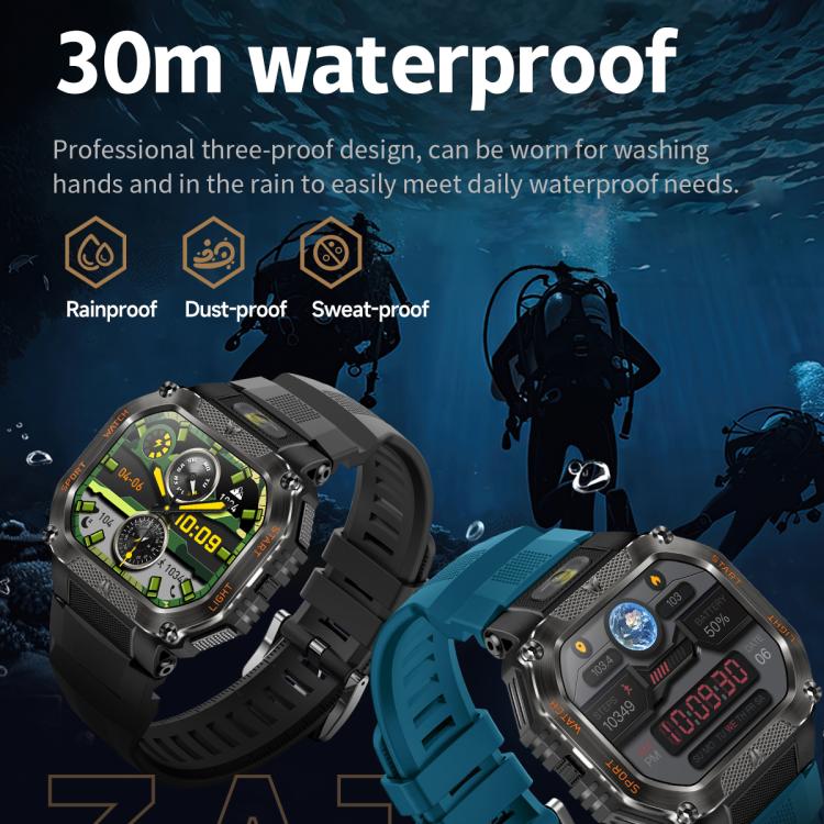HT34 1.75 inch IPS Screen 3ATM Outdoor Sports BT Smart Watch(Black) - Smart Watches by PMC TechLife | Online Shopping South Africa | PMC TechLife | Buy Now Pay Later Mobicred