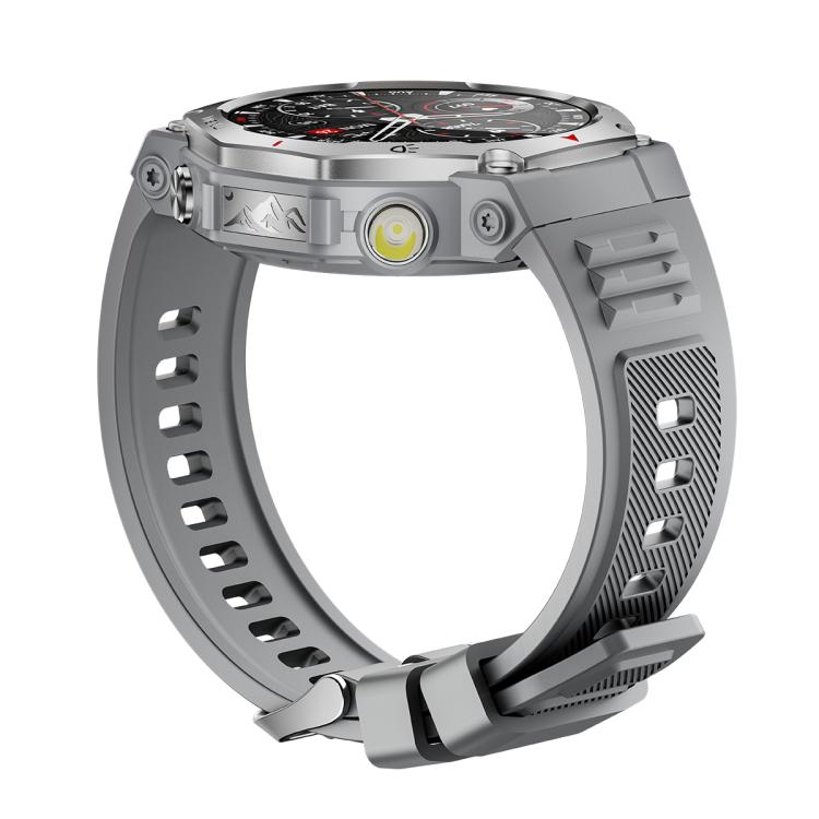 KT85 1.43 inch Screen 5ATM Outdoor Sports Smart Watch with Strong Flashlight(Grey) - free shipping - PMC TechLife - Order now!