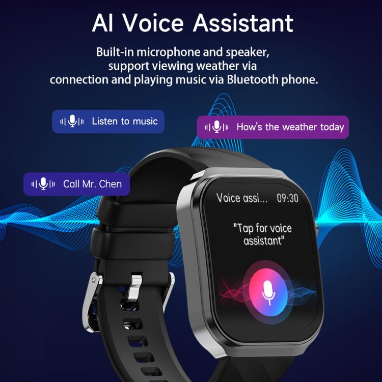 U13 2.2 inch IPS Curved Screen Smart Watch Supports BT Call(Black) - Smart Watches by PMC TechLife | Online Shopping South Africa | PMC TechLife | Buy Now Pay Later Mobicred