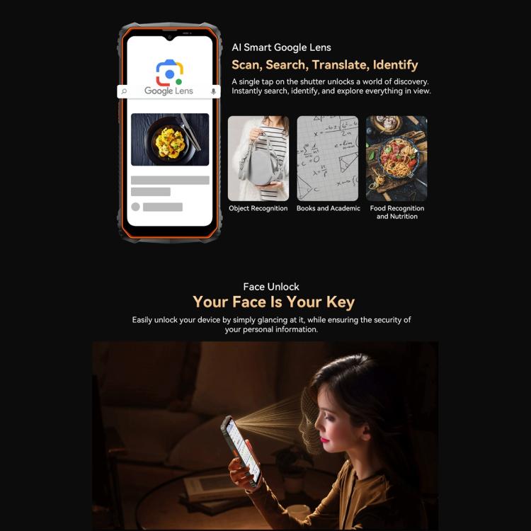 Blackview Oscal Marine 1, 4GB+128GB, 6.56 inch Android 15 Unisoc UMS9230E T615 Octa Core, Network: 4G, OTG, NFC(Black) - free shipping - PMC TechLife - Order now!