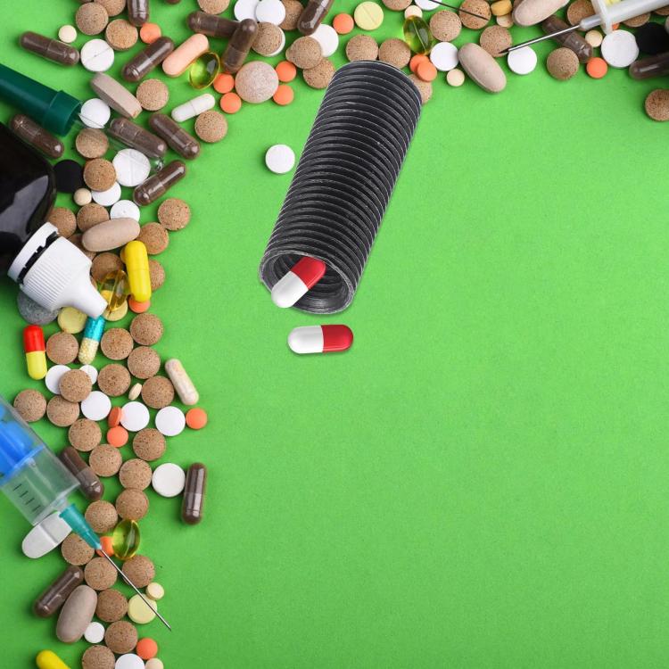 Portable Hexagonal Screw Medicine Storage Tank Pill Storage Box(Silver) - free shipping - PMC TechLife - Order now!