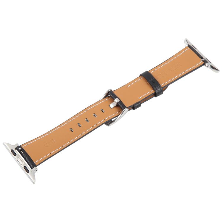 For Apple Watch 46mm / 49mm / 45mm / 44mm Silk Microfiber Leather Watch Band(Black) - Watch Bands by PMC TechLife | Online Shopping South Africa | PMC TechLife | Buy Now Pay Later Mobicred