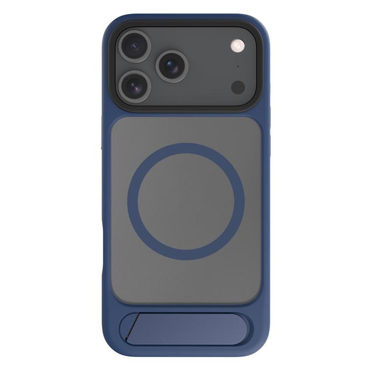 For iPhone 17 Pro Max Kalebol MagSafe Invisible Tilt Holder PC Hybrid TPU Case(Navy Blue) - iPhone 17 Pro Max Cases by Kalebol | Online Shopping South Africa | PMC TechLife | Buy Now Pay Later Mobicred
