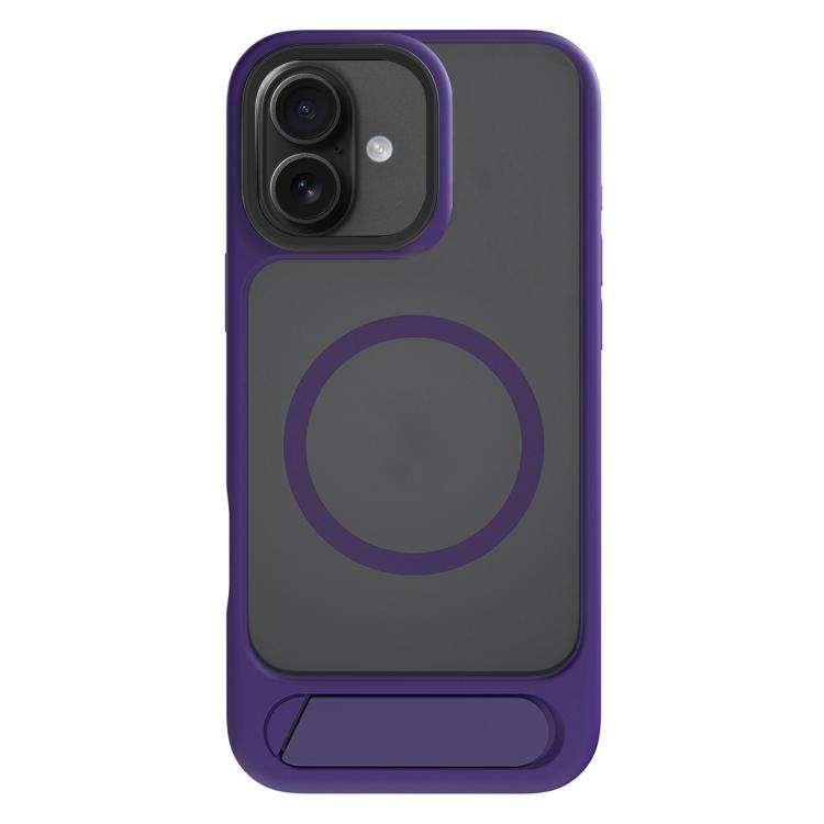 For iPhone 17 Kalebol MagSafe Invisible Tilt Holder PC Hybrid TPU Case(Purple) - iPhone 17 Cases by Kalebol | Online Shopping South Africa | PMC TechLife | Buy Now Pay Later Mobicred